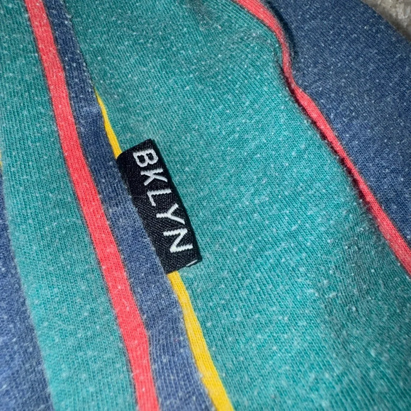 Vintage Brooklyn Clothing Striped Tee Size Medium Unisex - Picture 5 of 6